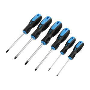 Набор отверток PH0/SL3*75 мм, PH1/SL5*100 мм, PH2/SL6*100 мм (6 шт) TUNDRA