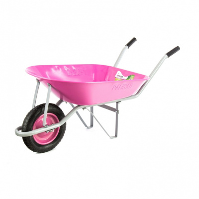 Тачка садовая, грузоподъемность 160 кг, объем 78 л Palisad Pink Line