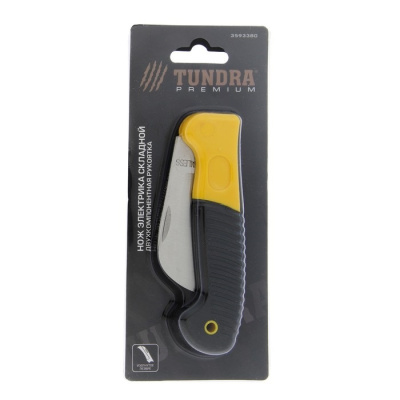 Нож складной изогнутое лезвие, нержавеющая сталь TUNDRA