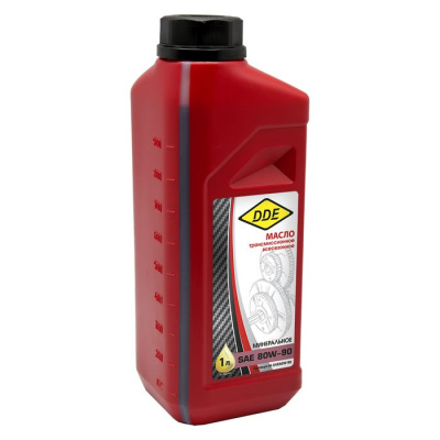 Масло трансмиссионное минеральное SAE 80W-90, 1 л, стандарт API GL-5 DDE