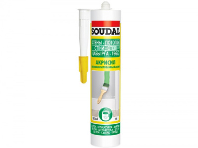 Герметик силиконизированный акрил 280 мл SOUDAL